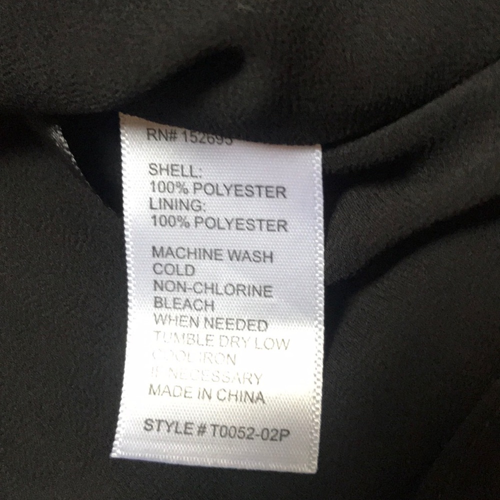 Q&A Mesh Women’s Blouse Black Sleeveless Dressy Top Small - Picture 14 of 16
